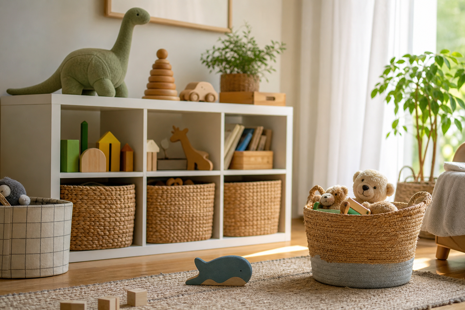 Как хранить детские игрушки, чтобы ребёнок сам их убирал